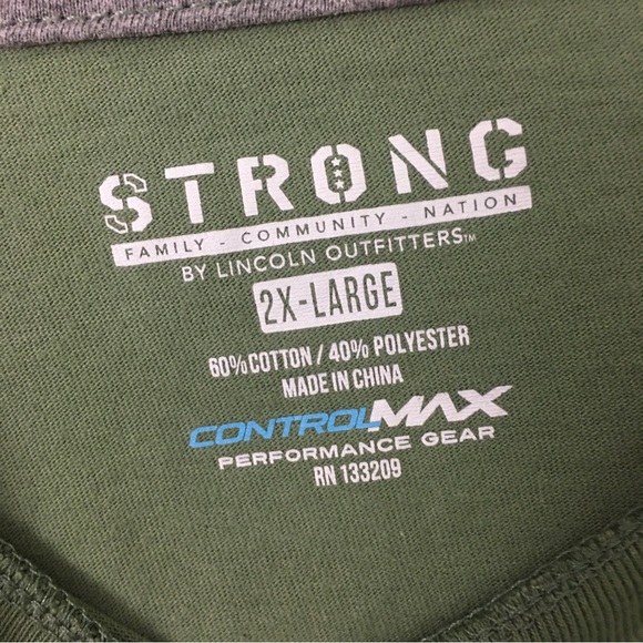 Lincoln Outfitters Shirts Strong By Lincoln Outfitters Army Usa Eagle Army Green Short